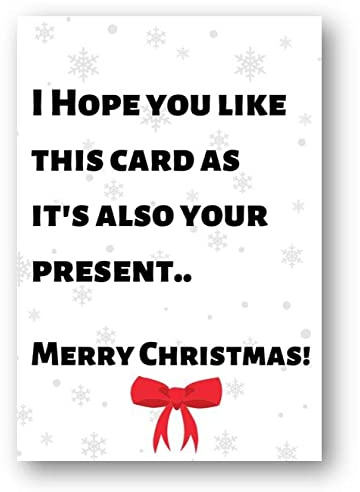 Second Ave Funny Joke Christmas Card & Present Xmas Holiday Festive Greetings Card