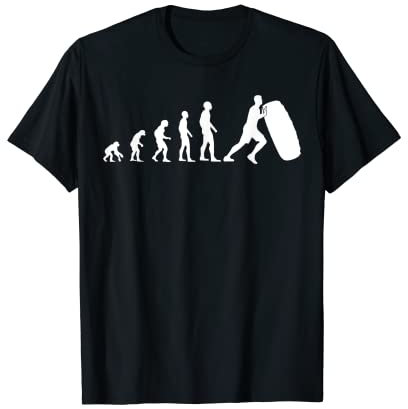 Reifen Übung Evolution Lustig Bodybuilding Krafttraining T-Shirt
