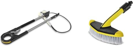 Kärcher TLA 4 Telescopic Spray Lance High Pressure Washer Accessory, Black & 2643-233.0 Soft Washing Brush - Pressure Washer Accessory