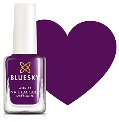 Bluesky Kids Nail Varnish – BERRY BURST, Purple Easy Peel-off, Non-Toxic, Water- based, Odour-free Nail Polish for Kids, 5ml