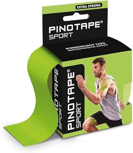 Pinotape Sport Kinesiologisches Tape 5 cm x 5 m Lime Gr?n 5er Pack