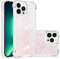 IMIRST Silicone Phone Case for Apple iPhone 13 Pro, Corner Airbag Fall Protection Bling Glitter Quicksand Liquid Sparkle TPU Case Cover for Apple iPhone 13 Pro. YBW Star Pink