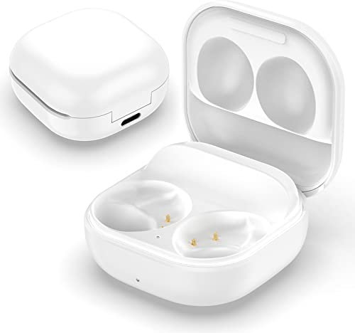 Wired Charging Case Compatible with Samsung Galaxy Buds 2, Replacement Charger Case Dock Station for Galaxy Buds 2 Bluetooth Earbuds (White)