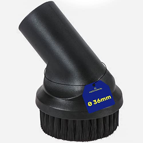 Redondo Boquilla Aspiradora Universal Ø36 mm Cepillo Aspirador se Adapta a Muchos Modelos Garantía de 10 Años - MONTERAL