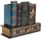 Alipis Book Shaped Pen Holder Retro Book Pen Cup Books Desktop Pencils Organizer with Drawer Decorative Box Brush Pot Stationery Container for Home Office