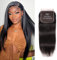 5X5 Lace Closure Human Hair Echte Haare Schnürverschluss Naturschwarz Brazilian Human Hair Lace Closure Straight Natural Black 10 Zoll