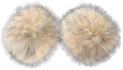 JAWSEU 1 Paar Pulswärmer Kunstpelz Armstulpen Warmers Handgelenk Manschetten Armstulpen Fell Stulpen Damen Pulswärmer Pelz Kunstfell Fellstulpen für Damen Mädchen Winter Weihnachts Dekoration