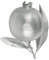 zeitzone Granatapfel künstlich Silber Weihnachtsdeko Frucht Obst Weihnachten 8cm
