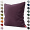 Schuette® Dekorativer Kissenbezug aus Samt mit verdecktem Reißverschluss • Millenium Velvet Kollektion: Plum (Purple) • Knitterfrei • Kuschelweich • Zierkissen • Sofakissen
