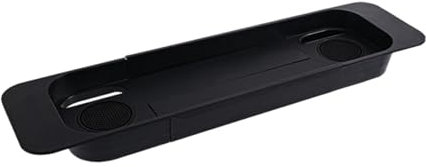 Badewannentablett für Badewanne, Badewannentablett, Tisch, solider Badezimmer-Caddy, wasserdichter Badewannen-Organizer, Badewannen-Caddy mit Weinhalter, Badewannentablett mit Buchhalter,