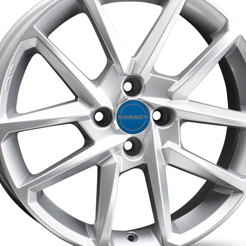 4x Borbet Felgen N 6.5x16 ET37 4x100 crystal silver kompatibel mit VW Cross Golf Lupo Polo UP Vento