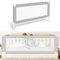 Jopassy Bettgitter 150cm Bettschutzgitter Kinderbettgitter mit U-förmiger Basis, Kinderbettschutzgitter, Rausfallschutz Bett für Kinder & Elternbetten, Hoch 68 bis 95cm, Stabile, Grau