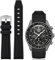 BONACE Bracelet incurvé en silicone pour montre Omega X Swatch 20 mm - Compatible avec Moonswatch Speedmaster - Bracelet de rechange sans espace pour homme et femme, Silicone