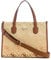 GUESS Silvana Two Compartment Tote Cognac Logo
