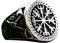 Gu Feng Vintage Viking Double Axe Ring Fashion titanium steel men's ring