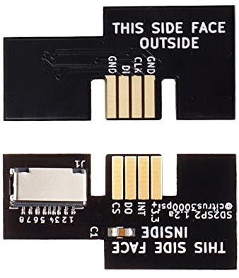 SD Card Adapter For NGC SD2SP2 for GameCube SD SP2 Adapter Load SDL Mini SD Card TF Card Reader GB Player Easy Access Replacement (black)