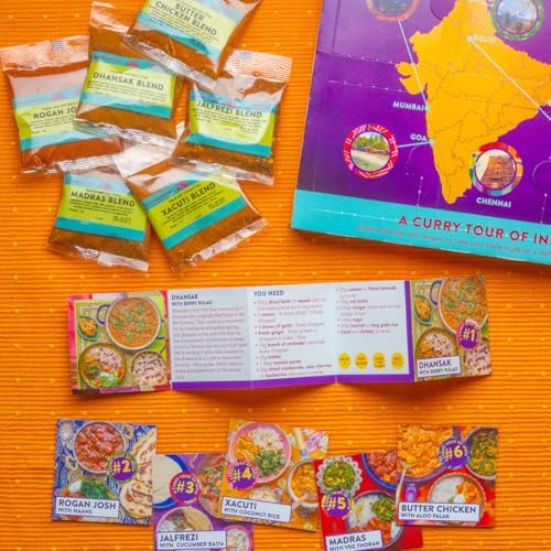 A Curry Tour of India Gift Box | 6 special spice blends and simple recipes | Just add a few fresh ingredients!