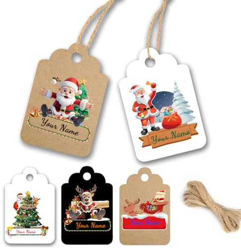 Personalisierte Geschenkanhänger mit Schnur, personalisierte Geschenkanhänger für Gastgeschenke, individuelle Geschenkverpackungsetiketten, Hochzeitsartikel, Geburtstagsparty, Gastgeschenke,