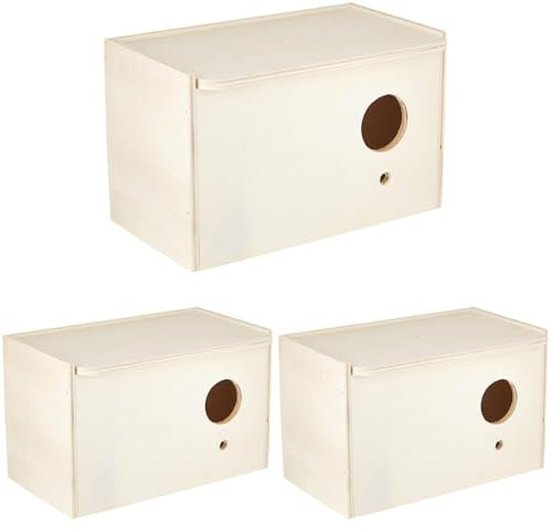 Trixie 5630 Nistkasten, 21 × 13 × 12 cm/ø 4 cm (Packung mit 3)