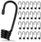 kebitedamai 24 Pcs Ganchos en Espiral para Cuerda de Goma 9 mm, Ganchos Expansores de Espiral para Cuerdas Elásticas, Ganchos de Tensión de Cuerda Tensora de Goma para Camiones Moto Bicicleta