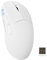 MAMBASNAKE M4 Superlight Ratón Gaming Inalámbrico, 24000 dpi, 53g Ultraligero Mouse Gaming, Sensor PAW3311, Logotipo RGB, Batería de 400mAh, 2.4G/Bluetooth/Cableado, PC/Mac, Blanco