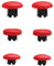 6 joystick per controller Edge DualSense per PS5 DualSense, kit di levette analogiche intercambiabili, parti di ricambio per PS5 Dualsense Edge (rosso)