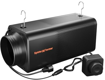 Spider Farmer 2-in-1 Aktivkohlefilter & Rohrventilator 150mm Abluftset für Growzelt