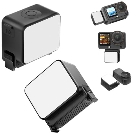 ULANZI LM24 Vlogging Light for DJI Osmo Nano/Osmo Action 6, Waterproof Magnetic Mini LED Action Camera Video Light Accessories, Quick Release Photography LED Fill Light for Vlog Selfie Video Recording