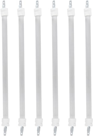 VALICLUD 6pcs Electric Tube Heater Replacement Quartz Heating Element Tubes Energy Efficient Operation and Fast Heating Performance for Living Space and Room Use