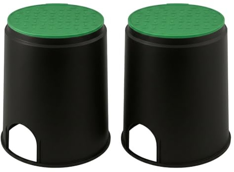 Ventilbox 200x235 mm, Ventilkasten, Bodeneinbaudose, Ventilschacht, Ventilboxen Bewässerung, Ventilbox Rasen, Bodendose, Einbaudose, Box für Ventile, Bewässerung Garten, Versteck für Ventile (2)