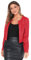 Kunstleder Jacke Kurze Bolerojacke, Rot (4432), M, 4432-RED-M