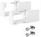 medoga Ohr-Piercing-Set, 2 Stück, Einweg-Sicherheitseinheit, Werkzeug mit Ohrsteckern, keimfreies Piercing-Set, Weiß