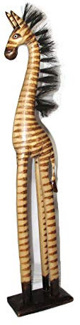 Holz-Zebra Dekofigur Tierfigur 60 cm