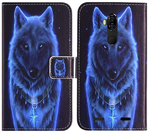 TienJueShi Wolf Flip Book Stand Brieftasche Leder Tasche Schütz Hülle Handy Telefon Case Für AGM X3 5.99 inch Abdeckung Fall Wallet Cover Etüi