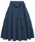 Hohe Taille Vintage Faltenrock Sommer Rock BP561-12 XL