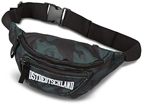 Spaß Kostet Bauchtasche Ostdeutschland bis 135 cm Umfang schwarz tarn mit 3 Taschen