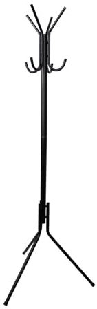 Box and beyond - Porte Manteaux sur Pieds en Métal Noir - 178 x 62 x 62 cm - Design Moderne et Stable pour Entrée, Chambre ou Bureau