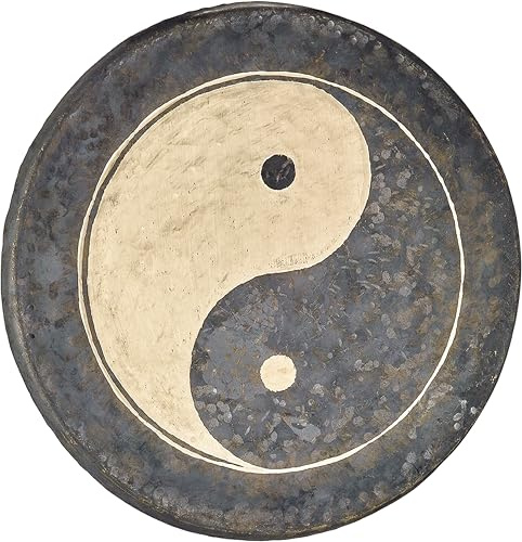 Sonic Energy 28 Zoll Chau Tam Tam, Yin & Yang (CHYY28) | 70 cm im Durchmesser, 9 kg, traditionelle Fertigung, Yin & Yang Symbol, inkl. Hülle und Schlägel, Bronzelegierung
