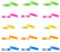 5 x 10 Stück Party Einlassbänder,Bedruckbare Wasserfeste Einlassbänder Papier-Armbänder zur Sicherheit und Kontrollbänder für Party Events Festivals 19 x 255mm,5 Neon Farbe Grün,Blau,Rosa,Orange,Gelb