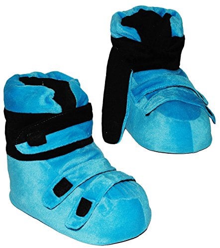 alles-meine.de GmbH Plüschhausschuhe/Hausschuhe - Skischuhe - Gr. 33 bis 36 - SUPERWARM - gefütterte Plüschhausschuhe/für Kinder Größe Erwachsene lustig Mädchen Jungen Damen ..