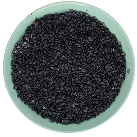 Avalution 3 6-9mm Natur Schwarz Kies 1,4 kg, Polierter Stein Sukkulenten Pflanze Bonsai Stein DIY Pflanze Rock für Garten Outdoor & Indoor Vase Kies Aquarium Fisch Tank Fee Gartenarbeit Füllung