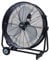 Draper 03365 110V Drum Fan, 24/610mm, 125W, Fan for Commercial, Office, Warehouse, Silver and Black