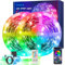 Ruban LED 20M(10Mx2) RGB LED Ruban Musique Bande LED Contrôlé par APP du Smartphone, Synchroniser avec Rythme de Musique, 16 Millions de Couleurs,pour Maison Chambre Cuisine