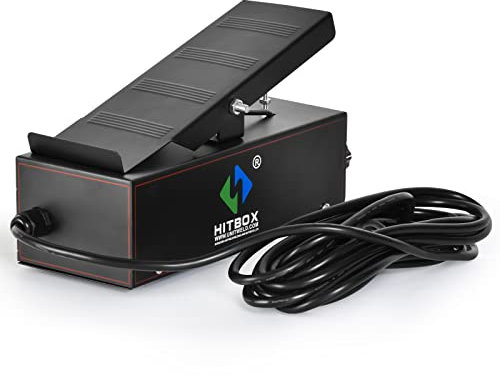 HITBOX Pedale TIG di Controllo Remoto a 5 Pin per Saldatrice TIG Pulse AC/DC Compatibile con HBT250P