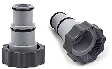 Adattatore per piscina Intex Piscina con filettatura interna da avvitare, set di collegamento per tubo flessibile da 32-38 mm per pompe accessori piscina (2 pezzi)