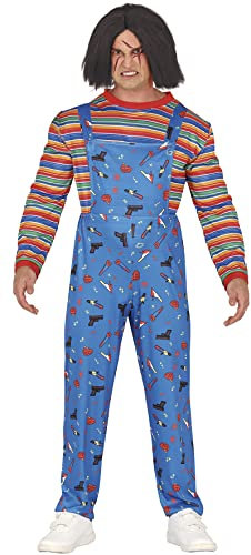 FIESTAS GUIRCA Böser Bub Killer Puppe Kostüm – Kostüm Halloween Herren Größe 52-54 L