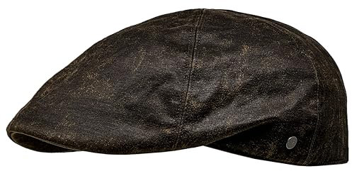 WEROR Herren Flatcap Schiebermütze Schildmütze Schirmmütze Mütze WEROR-414.1 (62, Braun)