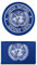 2 St. Vereinte Nationen Flagge Patch - Taktisch UN Nationales Emblem, Bestickter Aufnäher mit Verschluss, Militär Bänder für Rucksäcke Kleidung Taschen Uniform Weste Jersey