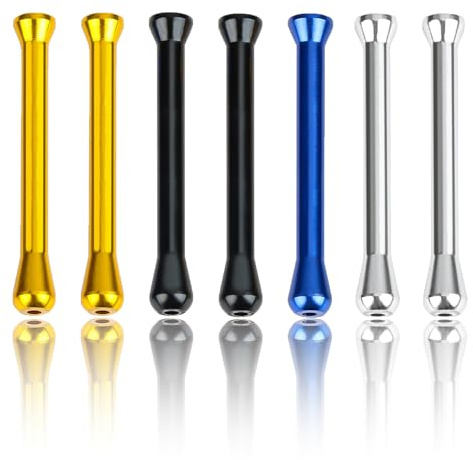 7 Stück Ziehröhrchen Set, Sniffer Set, Tragbares Ziehröhrchen Staubsauger Flaschenausgießer Sniff Stabil Leicht Elegant Edel In Look Vacuum Sniffer Dosier (Gold/Silber/Schwarz/Blau)