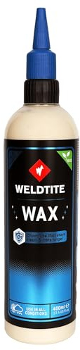 WELDTITE Dry Wax, Long Lasting & Low Maintenance Bike Chain Lube, 400 ml | Superior Lubrication, Easy Application, Durable Formula, Low Maintenance, Ideal for Indoor & Outdoor Training